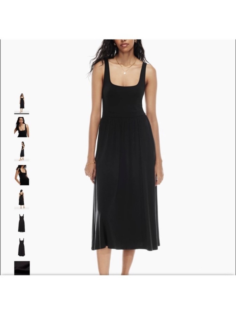 Aritzia Wilfred Free Scoop Neck Midi Dress
